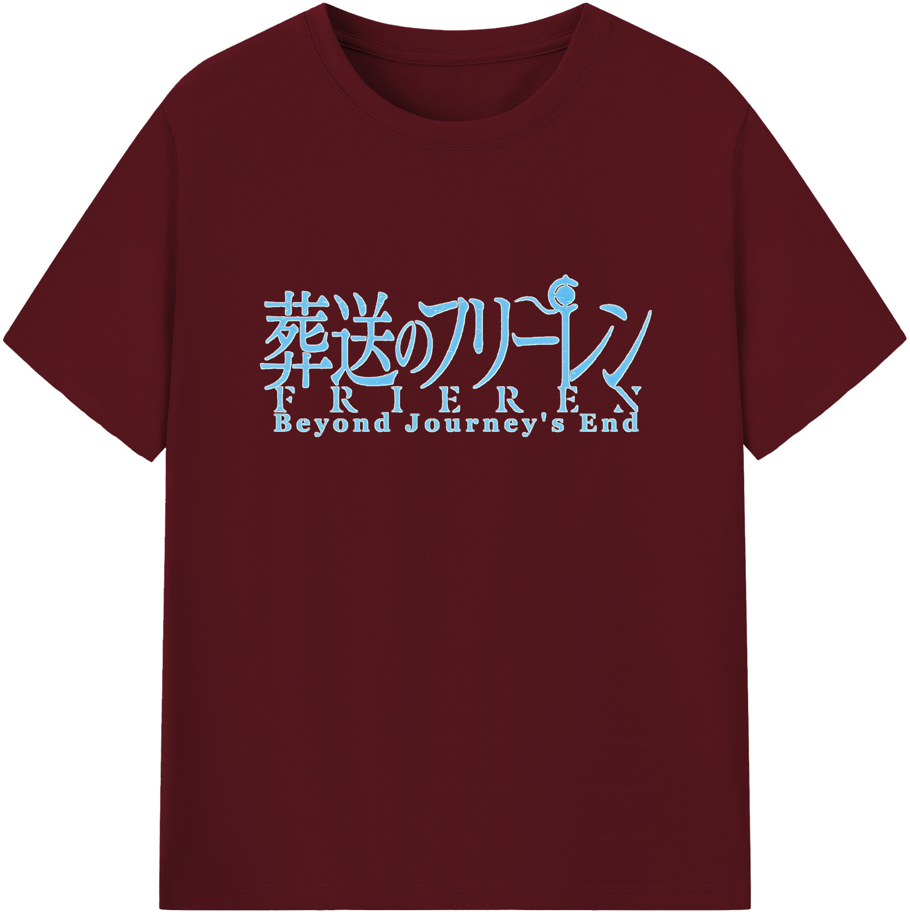 （画像用） 葬送のフリーレン Frieren 綿100％半袖Tシャツ（フロントプリント）